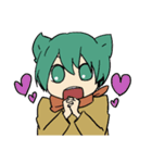 ほのぼの！うさぎ君とねこ君（個別スタンプ：7）