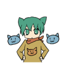 ほのぼの！うさぎ君とねこ君（個別スタンプ：9）
