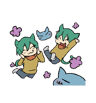 ほのぼの！うさぎ君とねこ君（個別スタンプ：18）