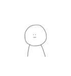White person sticker（個別スタンプ：36）