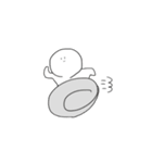 White person sticker（個別スタンプ：40）