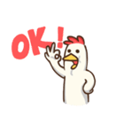 What's wrong with the chicken？（個別スタンプ：3）