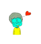 Yellow-teeth boy（個別スタンプ：10）