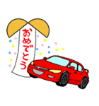 Life with cars (white)（個別スタンプ：30）