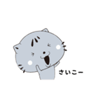 顔デカねこスタ ゆる語編（個別スタンプ：27）