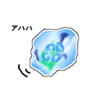 クラゲの水彩画（個別スタンプ：2）
