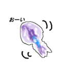 クラゲの水彩画（個別スタンプ：5）