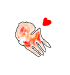 クラゲの水彩画（個別スタンプ：6）