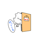 そりゃもう四角いウサギとネコ＆トリ（個別スタンプ：36）