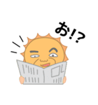 月と地球と太陽さん（個別スタンプ：28）