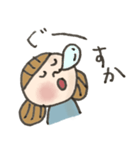 ゆる手描き おんなのこ（個別スタンプ：19）