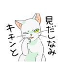 MIX 白猫【ねこのきもち】（個別スタンプ：11）