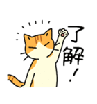 MIX猫 茶×白【ねこのきもち】（個別スタンプ：30）