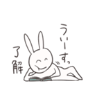 じわじわくるクソうさぎ（個別スタンプ：3）