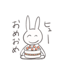 じわじわくるクソうさぎ（個別スタンプ：4）