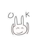 じわじわくるクソうさぎ（個別スタンプ：5）