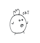 しろめのにわとり（個別スタンプ：7）