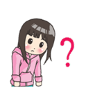 Girl little pig [English]（個別スタンプ：22）