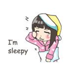 Girl little pig [English]（個別スタンプ：25）