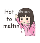 Girl little pig [English]（個別スタンプ：28）