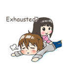 Girl little pig [English]（個別スタンプ：35）