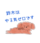 プードル鈴木さんの日常会話（個別スタンプ：12）