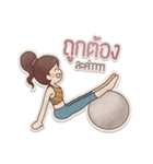 Dooyoga, the little girl（個別スタンプ：33）