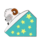 Cute White Sheep（個別スタンプ：3）