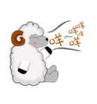 Cute White Sheep（個別スタンプ：5）