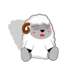 Cute White Sheep（個別スタンプ：11）
