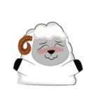 Cute White Sheep（個別スタンプ：14）