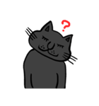 ゆるかわ 黒猫 すー様（個別スタンプ：7）