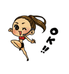 エアロビのお姉さん（個別スタンプ：4）