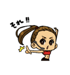 エアロビのお姉さん（個別スタンプ：6）