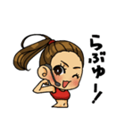 エアロビのお姉さん（個別スタンプ：10）