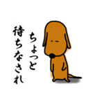 ダックス犬・タロスタンプ（個別スタンプ：3）