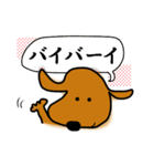 ダックス犬・タロスタンプ（個別スタンプ：9）