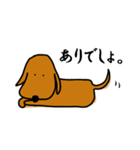 ダックス犬・タロスタンプ（個別スタンプ：22）