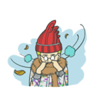 Johnny the weird winter hat（個別スタンプ：3）