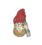 Johnny the weird winter hat（個別スタンプ：14）