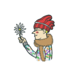 Johnny the weird winter hat（個別スタンプ：24）