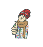 Johnny the weird winter hat（個別スタンプ：25）