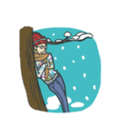 Johnny the weird winter hat（個別スタンプ：26）