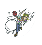 Johnny the weird winter hat（個別スタンプ：37）
