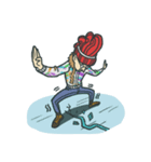 Johnny the weird winter hat（個別スタンプ：40）