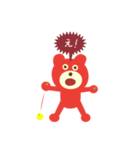 クマ型りんごロボット（個別スタンプ：4）
