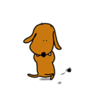 ダックス犬・タロ2（個別スタンプ：20）