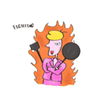 On Pinky banana Boat（個別スタンプ：35）
