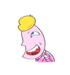 On Pinky banana Boat（個別スタンプ：37）
