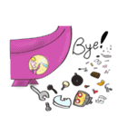 On Pinky banana Boat（個別スタンプ：38）